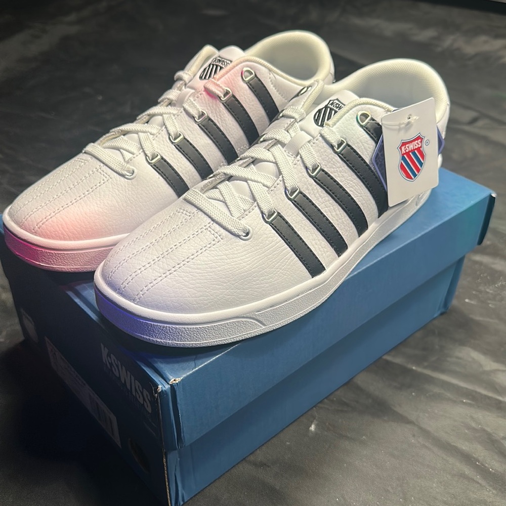 Women’s KSwiss white and black sneakers